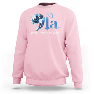 Comma La Harris Sweatshirt Kamala 2024 Catch The Blue Wave TS09 Light Pink Print Your Wear