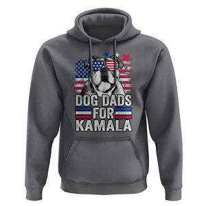 Dog Dad For Kamala Hoodie Harris 2024 Cool French Bull Dog American Flag TS09 Charcoal Print Your Wear