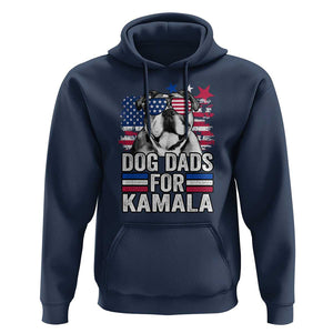 Dog Dad For Kamala Hoodie Harris 2024 Cool French Bull Dog American Flag TS09 Navy Print Your Wear