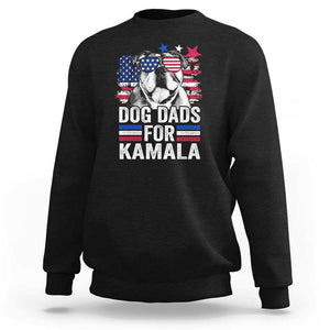 Dog Dad For Kamala Sweatshirt Harris 2024 Cool French Bull Dog American Flag TS09 Black Print Your Wear