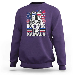 Dog Dad For Kamala Sweatshirt Harris 2024 Cool French Bull Dog American Flag TS09 Purple Print Your Wear