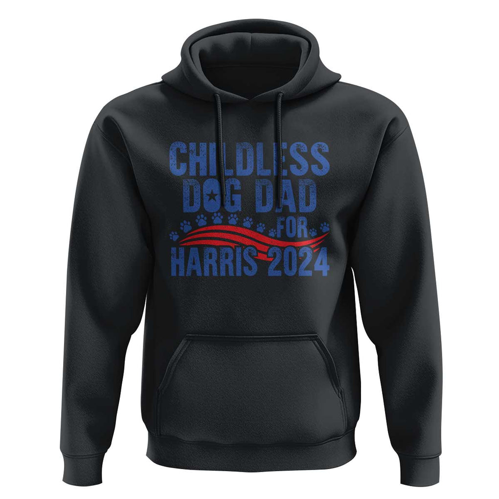 Childless Dog Dad For Harris 2024 Hoodie TS09 Black Print Your Wear