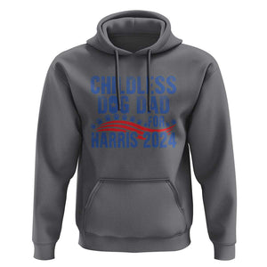 Childless Dog Dad For Harris 2024 Hoodie TS09 Charcoal Print Your Wear