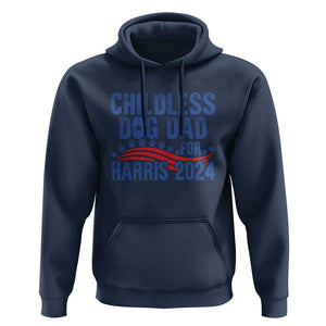 Childless Dog Dad For Harris 2024 Hoodie TS09 Navy Print Your Wear