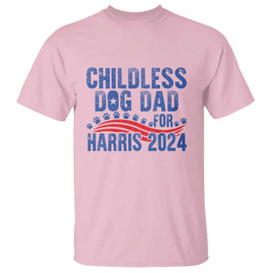 Childless Dog Dad For Harris 2024 T Shirt TS09 Light Pink Print Your Wear