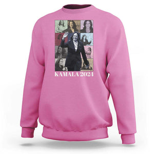 Kamala 2024 Sweatshirt Harris Tour Madam President TS09 Azalea Print Your Wear