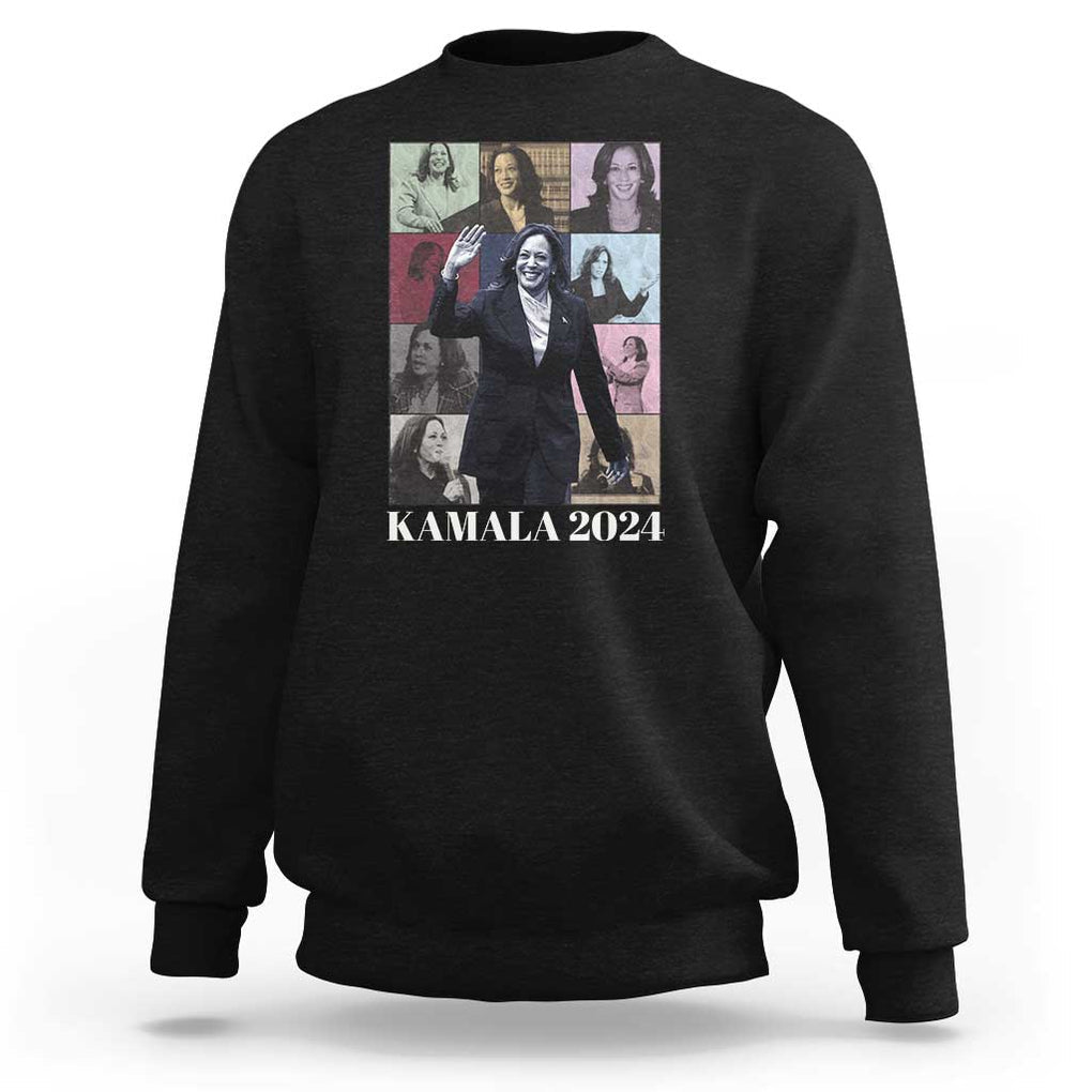 Kamala 2024 Sweatshirt Harris Tour Madam President TS09 Black Print Your Wear