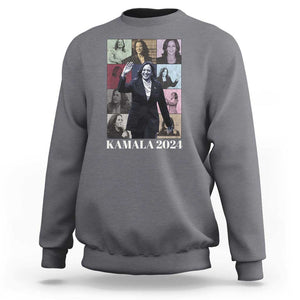 Kamala 2024 Sweatshirt Harris Tour Madam President TS09 Charcoal Print Your Wear