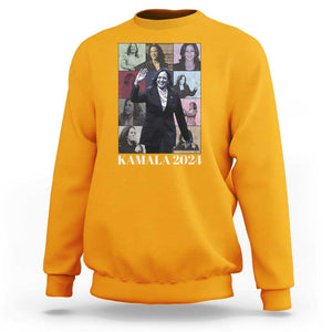 Kamala 2024 Sweatshirt Harris Tour Madam President TS09 Gold Print Your Wear