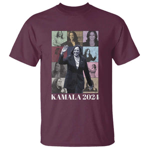 Kamala 2024 T Shirt Harris Tour Madam President TS09 Maroon Print Your Wear