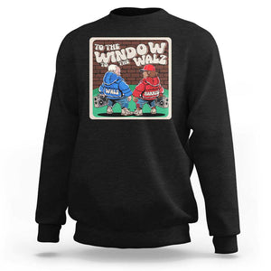 Funny Harris Walz Sweatshirt To The Window To The Walz Hip Hop Old School TS09 Black Print Your Wear