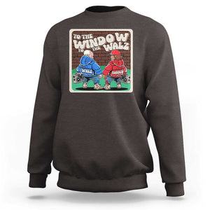 Funny Harris Walz Sweatshirt To The Window To The Walz Hip Hop Old School TS09 Dark Chocolate Print Your Wear