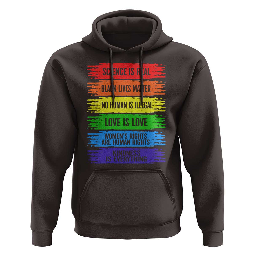 Human Rights Hoodie LGBT Black Feminist TS09 Dark Chocolate Print Your Wear