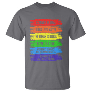 Human Rights T Shirt LGBT Black Feminist TS09 Charcoal Print Your Wear