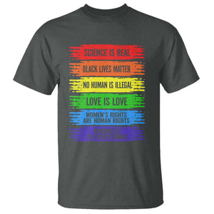 Human Rights T Shirt LGBT Black Feminist TS09 Dark Heather Print Your Wear