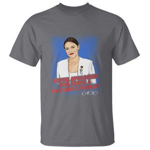 AOC T Shirt Never Apologize For Being A Powerful Woman TS09 Charcoal Print Your Wear