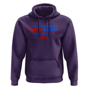 Harris Walz Abortion Hoodie Make Pregnancy Safe Again Feminist Women Rights TS09 Purple Print Your Wear