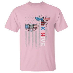 KHive Kamala 2024 T Shirt American Flag White House Bee Harris Support TS09 Light Pink Print Your Wear