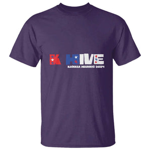 KHive Kamala 2024 T Shirt Harris Support US President Election TS09 Purple Print Your Wear