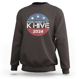 Kamala 2024 Sweatshirt Pround Member Of The K Hive TS09 Dark Chocolate Print Your Wear