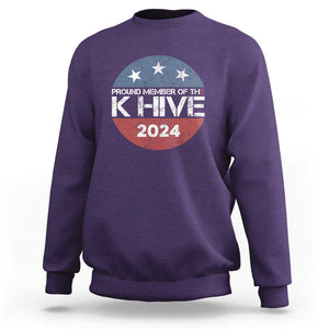 Kamala 2024 Sweatshirt Pround Member Of The K Hive TS09 Purple Print Your Wear