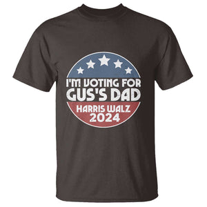 Tim Walz 2024 T Shirt I'm Voting For Gus Dad Kamala Support TS09 Dark Chocolate Print Your Wear