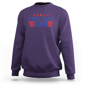 Tim Walz 2024 Sweatshirt That's My Dad Gus's Dad TS09 Purple Print Your Wear