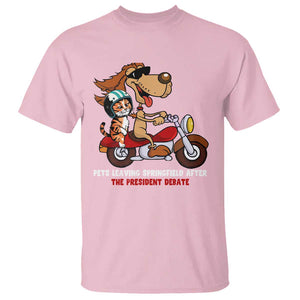 President Debate 2024 T Shirt Funny Pets Leaving Town TS09 Light Pink Print Your Wear