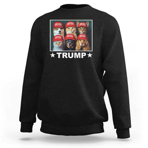 President Debate 2024 Sweatshirt Make Pets Safe Again Dogs Cats Trump Support TS09 Black Print Your Wear