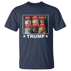 President Debate 2024 T Shirt Make Pets Safe Again Dogs Cats Trump Support TS09 Navy Print Your Wear