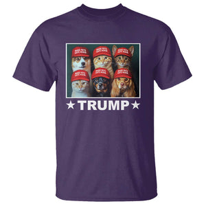 President Debate 2024 T Shirt Make Pets Safe Again Dogs Cats Trump Support TS09 Purple Print Your Wear