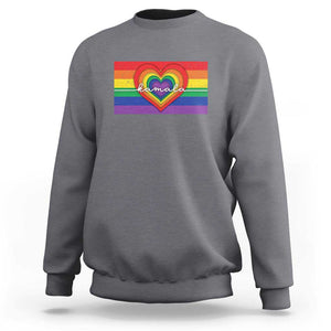 Comma La Harris Sweatshirt Kamala 2024 LGBT Rights Rainbow Flag TS09 Charcoal Print Your Wear