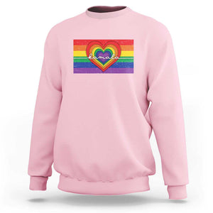 Comma La Harris Sweatshirt Kamala 2024 LGBT Rights Rainbow Flag TS09 Light Pink Print Your Wear