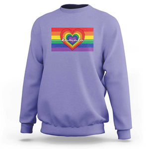 Comma La Harris Sweatshirt Kamala 2024 LGBT Rights Rainbow Flag TS09 Violet Print Your Wear