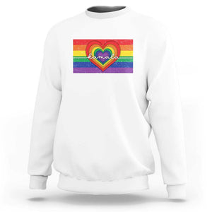 Comma La Harris Sweatshirt Kamala 2024 LGBT Rights Rainbow Flag TS09 White Print Your Wear