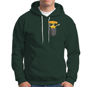 Pizza In A Pocket Funny Dabbing Hoodie TS09 Dark Forest Green Printyourwear