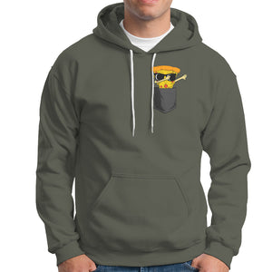 Pizza In A Pocket Funny Dabbing Hoodie TS09 Military Green Printyourwear