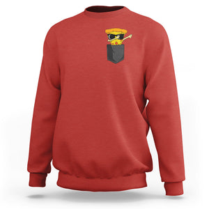 Pizza In A Pocket Funny Dabbing Sweatshirt TS09 Red Printyourwear