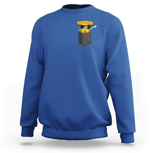 Pizza In A Pocket Funny Dabbing Sweatshirt TS09 Royal Blue Printyourwear