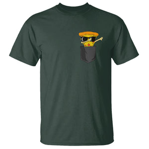 Pizza In A Pocket Funny Dabbing T Shirt TS09 Dark Forest Green Printyourwear