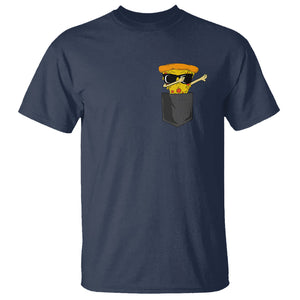 Pizza In A Pocket Funny Dabbing T Shirt TS09 Navy Printyourwear