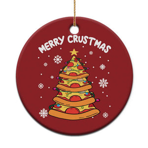 Funny Xmas Pizza Lover Christmas Ornament Merry Crustmas Pizza Christmas Tree TS09 Print Your Wear