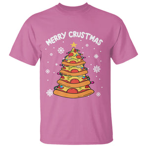 Merry Crustmas Pizza Christmas Tree Xmas T Shirt TS09 Printyourwear
