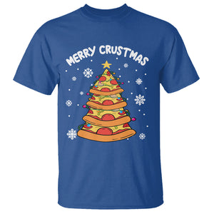 Merry Crustmas Pizza Christmas Tree Xmas T Shirt TS09 Printyourwear