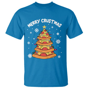 Merry Crustmas Pizza Christmas Tree Xmas T Shirt TS09 Printyourwear