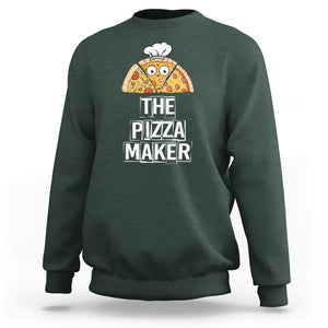 The Best Pizza Maker World's Greatest Sweatshirt TS09 Dark Forest Green Printyourwear