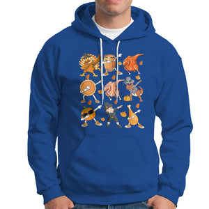 Dabbing Turkey T Rex Pilgrim Pumpkin Pie Funny Thanksgiving Hoodie TS09 Royal Blue Printyourwear