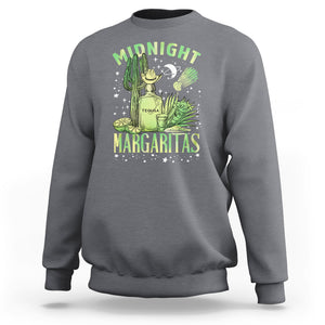 Midnight Margaritas Alcohol Drinker Cocktail Lover Sweatshirt TS09 Charcoal Printyourwear