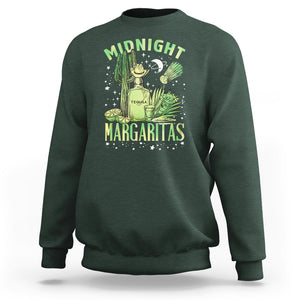 Midnight Margaritas Alcohol Drinker Cocktail Lover Sweatshirt TS09 Dark Forest Green Printyourwear