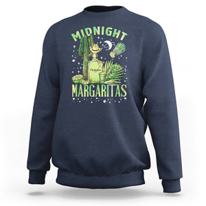 Midnight Margaritas Alcohol Drinker Cocktail Lover Sweatshirt TS09 Navy Printyourwear